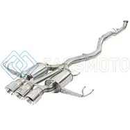 AFE 49-36623-P TAKEDA 3IN 304 SS CAT-BACK EXHAUST W/ TRI-POLISHED TIPS 17-18 HONDA CIVIC TYPE R L4 2.0L (T)