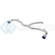 AFE 49-37002-1L TAKEDA 3-2.5IN 304SS AXLE-BACK EXH SYS W/BLUE FLAME TIP 2018 HYUNDAI ELANTRA GT SPORT I4-1.6L(T)