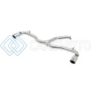 AFE 49-37002-1P TAKEDA 3IN-2.5IN SS AXLE-BACK EXHAUST W/POLISHED TIPS 2018 HYUNDAI ELANTRA GT SPORT I4-1.6L(T)