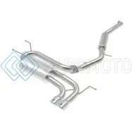 AFE 49-37005-P TAKEDA 2-1/2IN SS-304 CAT-BACK EXHAUSTS W/ POLISHED TIP 16-19 MAZDA MX-5 MIATA ND 2.0T