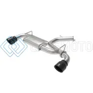 AFE 49-37009-B TAKEDA EXHAUST AXLE-BACK 19-20 HYUNDAI VELOSTER N 304SS BLACK DUAL TIPS EXHAUST