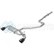 AFE 49-37010-B TAKEDA EXHAUST CAT-BACK 19-20 HYUNDAI VELOSTER N 304SS BLACK DUAL TIPS EXHAUST