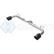 AFE 49-37014-B TAKEDA 2-1/2IN 304 SS AXLE-BACK EXHAUST W/ BLACK TIP 14-18 MAZDA 3 L4 2.0L/2.5L