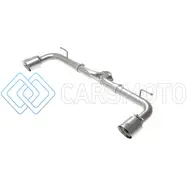 AFE 49-37014-P TAKEDA 2-1/2IN 304 SS AXLE-BACK EXHAUST W/ POLISHED TIPS 14-18 MAZDA 3 L4 2.0L/2.5L