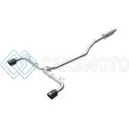 AFE 49-37015-B TAKEDA 2-1/2IN 304 SS CAT-BACK EXHAUST W/ BLACK TIPS 14-18 MAZDA 3 L4 2.0L/2.5L