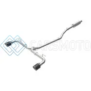 AFE 49-37015-C TAKEDA 2-1/2IN 304 SS CAT-BACK EXHAUST W/ CARBON FIBER TIPS 14-18 MAZDA 3 L4 2.0L/2.5L