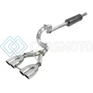 AFE 49-38071-P REBEL SERIES 2.5IN. 304 SS C/B EXHAUST SYSTEM 2018 JEEP WRANGLER (JL) V6-3.6L - POLISHED TIP