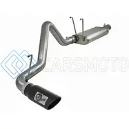 AFE 49-42031-B MACHFORCE XP CAT-BACK EXHAUST 3IN SS W/ BLACK TIP 09-12 DODGE RAM 1500 V8 5.7L