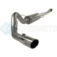 AFE 49-43041-P MACHFORCE XP EXHAUST CAT-BACK SS-409 4IN POLISHED TIP 11-12 FORD F-150 ECOBOOST V6-3.5L (TT)
