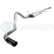 AFE 49-43043-B MACHFORCE XP EXHAUST CAT-BACK 3IN SS-409 W/ BLACK TIP 97-03 FORD F-150 V8 4.6/5.4L