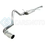 AFE 49-43043-P MACHFORCE XP EXHAUST CAT-BACK 3IN SS-409 W/ POLISHED TIP 97-03 FORD F-150 V8 4.6/5.4L