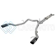 AFE 49-43045-B MACHFORCE XP 3IN 409-SS EXHAUST CAT-BACK 2017 FORD F-150 RAPTOR V6-3.5L (TT) W/ BLACK TIP