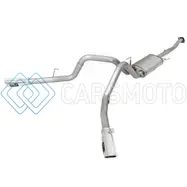 AFE 49-43070-P MACHFORCE XP EXHAUST 3IN SS DUAL SIDE EXIT CB W/ POLISH TIPS 15 FORD F150 ECOBOOST V6-2.7L/3.5L