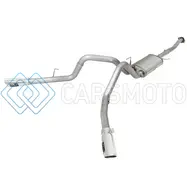 AFE 49-43074-P MACHFORCE XP EXHAUST 3IN SS DUAL SIDE EXT CB W/ POLISHED TIPS 2015 FORD F150 5.0L V8 CC/SB EC/LB