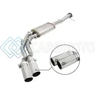 AFE 49-43080-P REBEL EXHAUSTS 3IN SS CAT-BACK 09-14 FORD F-150 4.6/5.0/5.4L W/ POLISHED TIPS