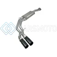 AFE 49-43081-B REBEL EXHAUSTS 3IN SS CAT-BACK 15-16 FORD F-150 ECOBOOST V6 2.7/3.5L V8 5.0L W/ BLACK TIPS