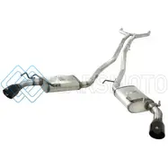 AFE 49-44042-B MACHFORCE XP EXHAUST 2.5IN STAINLESS STEEL CB/10-13 CHEVY CAMARO V6-3.6L (TD) (GLOSS BLK TIP)