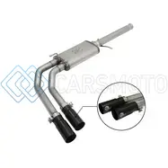 AFE 49-44062-B REBEL SERIES CB 3IN MIDDLE SIDE EXIT SS EXHT W/ BLACK TIPS 09-16 CHEVY SILVERADO/GMC SIERRA 1500