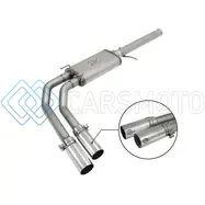 AFE 49-44062-P REBEL SERIES CB 3IN MIDDLE SIDE EXIT SS EXHT W/POLISH TIPS 09-16 CHEVY SILVERADO/GMC SIERRA 1500