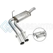 AFE 49-44070-P REBEL SERIES CB MIDDLE-SIDE EXIT SS EXHAUST W/ POLISHED TIPS 09-16 GM SILVERADO/SIERRA V6/V8