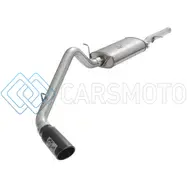 AFE 49-44072-B MACHFORCE XP EXHAUSTS CAT-BACK BLACK TIP 09-17 GM SILVERADO 1500 4.3/5.3L REGCAB SB/LB