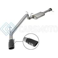 AFE 49-44097-B MACH FORCE-XP 3.0IN 304 SS CAT-BACK EXHAUST W/ BLACK TIP 17-18 GM COLORADO/CANYON