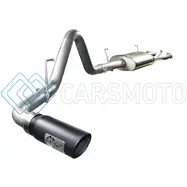 AFE 49-46009-B MACHFORCE XP EXHAUSTS CAT-BACK SS-409 EXH CB TOYOTA TUNDRA 07-09 V8-4.7L (BLK TIP)