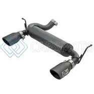 AFE 49-48061-B REBEL SERIES 2.5IN 409 SS AXLE-BACK EXHAUST W/ BLACK TIPS 2007+ JEEP WRANGLER (JK) V6 3.6L/3.8L