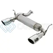 AFE 49-48061-P REBEL SERIES 2.5IN 409 SS AXLE-BACK EXHAUST W/POLISHED TIPS 07+ JEEP WRANGLER (JK) V6 3.6L/3.8L