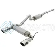 AFE 49-48062-P REBEL SERIES 2.5IN 409 SS CAT-BACK EXHAUST W/ POLISHED TIPS 07+ JEEP WRANGLER (JK) V6 3.6L/3.8L