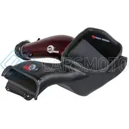 AFE 57-10030KR 23-24 FORD F150 RAPTOR R SUPERCHARGED RED CARBON TRACK SERIES AIR INTAKE W/ P5R FILTER (MOQ 24)