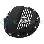 AFE 46-71140B PRO SERIES GMCH 9.5 REAR DIFF COVER BLACK W/ MACHINED FINS 19-20 GM SILVERADO/SIERRA 1500