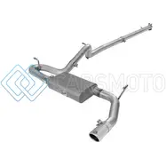 AFE 49-08044-1P SCORPION 2-1/2IN ALUMINIZED STEEL CAT BACK EXHAUST 07-17 JEEP WRANGLER V6-3.6/3.8L (4 DR)