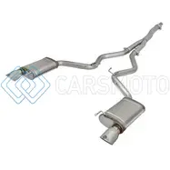 AFE 49-33084-P MACHFORCE XP EXHAUSTS CAT-BACK SS-304 EXH W/ POLISHED TIPS 15-16 FORD MUSTANG ECOBOOST 2.3L (T)