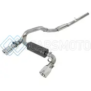 AFE 49-33103-P TAKEDA 3IN 304 SS CAT-BACK EXHAUST W/ POLISHED TIP 16-18 FORD FOCUS RS 2.3L (T)