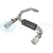 AFE 49-33104-P TAKEDA 3IN 304 SS AXLE-BACK EXHAUST SYSTEM W/ POLISHED TIP 16-18 FORD FOCUS RS 2.3L (T)