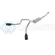 AFE 49-33126-B VULCAN 3IN 304 SS CAT-BACK EXHAUST 2021 FORD F-150 V6 2.7L/3.5L (TT)/V8 5.0L W/ BLACK TIPS