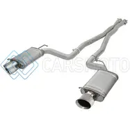 AFE 49-34063-P MACH FORCE-XP 3IN CB STAINLESS STEEL DUAL EXHAUST SYSTEM W/POLISHED TIPS 09-15 CADILLAC CTS-V