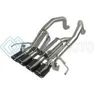 AFE 49-34082-1C MACHFORCE XP AXLE BACK 304SS EXHAUST W/ CARBON FIBER TIPS 15-19 CHEVY CORVETTE Z06
