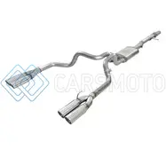 AFE 49-34102-P VULCAN SERIES 4-3IN 304SS EXHAUST CAT-BACK W/ POL TIPS 2019 GM SILVERADO/SIERRA 1500 V8-6.2L