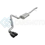 AFE 49-34106-B VULCAN SERIES 3IN 304SS EXHAUST CAT-BACK W/BLK TIP 2019 GM SILVERADO/SIERRA 1500 V6-4.3L/V8-5.3L