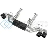 AFE 49-34127-B MACH FORCE-XP 2-1/2IN 304SS CAT-BACK 2020 CHEVY CORVETTE (C8) 6.2L - BLACK TIP