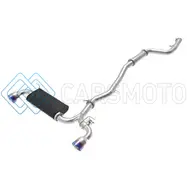 AFE 49-36043-L POWER TAKEDA 2020 TOYOTA SUPRA L6-3.0L (T) 3IN-2.5IN 304 SS CB EXHAUST BLUE FLAME TIPS