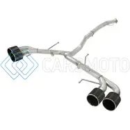 AFE 49-36108-C TAKEDA 3IN SS EXHAUST CAT-BACK 09-14 NISSAN GTR V6 3.8L CARBON FIBER TIPS