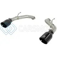 AFE 49-36130NM-B TAKEDA 2.5IN 304 SS AXLE-BACK EXHAUST W/ BLACK TIPS 16-18 INFINITI Q50 V6-3.0L (TT)