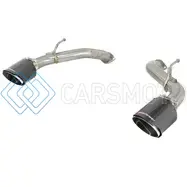 AFE 49-36133NM-C POWER TAKEDA 2.5IN 304 SS AXLE-BACK EXHAUST W/ CARBON FIBER TIPS 17-19 INFINITI Q60 V6-3.0L (TT)