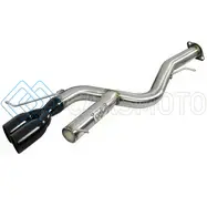 AFE 49-36302-B MACHFORCE XP 08-13 BMW 135I L6-2.0L N54/N55 3IN. 304 SS AXLE-BACK EXHAUST W/BLACK TIPS