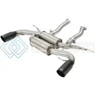 AFE 49-36327-B MACHFORCE XP 2.5IN AXLE BACK STAINLESS EXHAUST W/ BLACK TIPS 07-13 BMW 335I 3.0L L6 (E90/92) N55