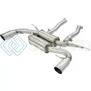 AFE 49-36327-P MACHFORCE XP 2.5IN AXLE BACK STAINLESS EXHAUST W/ POLISHED TIPS 07-13 BMW 335I 3.0L L6 (E90/92)