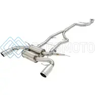 AFE 49-36328-P MACHFORCE XP SS-304 POLISH TIP 3.0IN-2.5IN DIA CAT BACK EXHAUST 11-13 BMW 335I (E90/E92) 3.0L